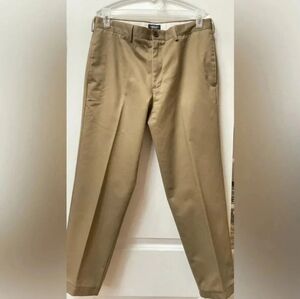 Lands End Mens Khaki Straight Leg Pants